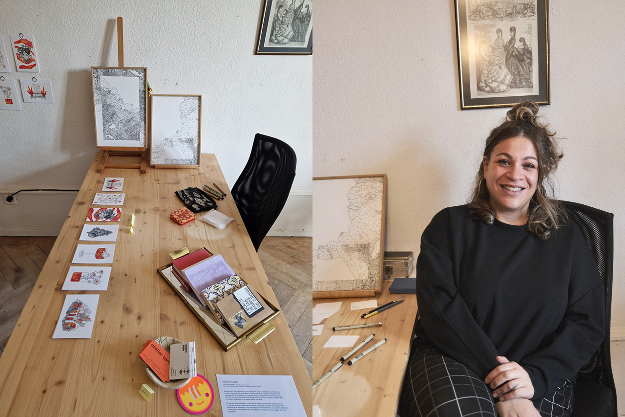 exposition-chateau 53-art illustration-dessin-super-woman-oeuvre-artiste-illustratrice-chaux-de-fonds-design-barbara kipfer cazzato